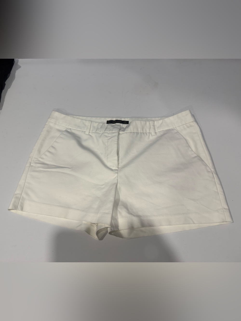 Zara White Women's Dress Shorts - Classic Tailored Fit